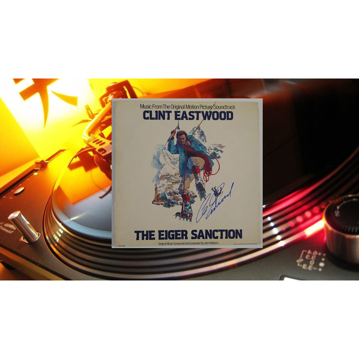 Clint Eastwood the Eiger Sanction original motion picture soundtrack signed with proof