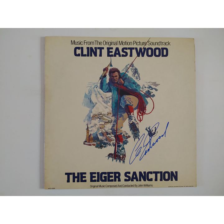 Clint Eastwood the Eiger Sanction original motion picture soundtrack signed with proof