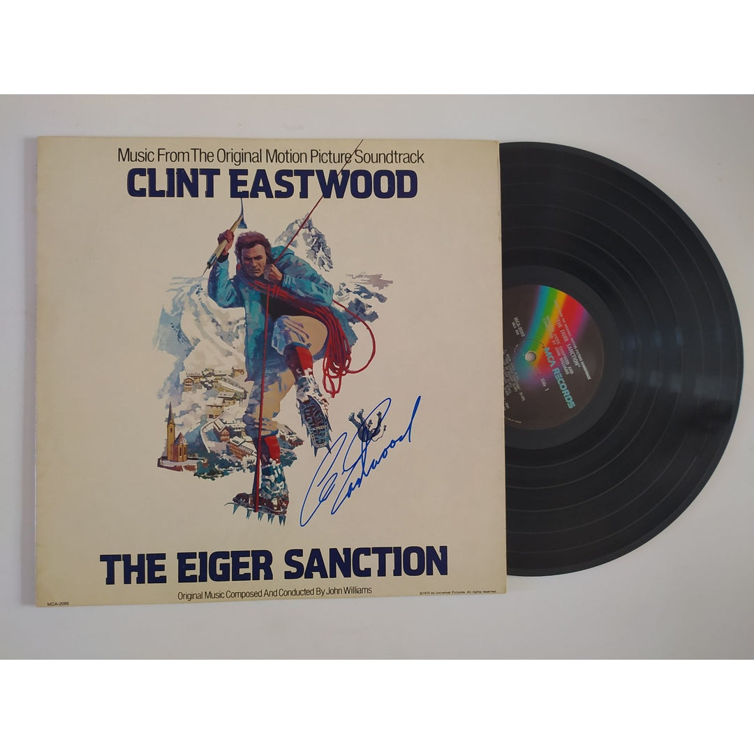 Clint Eastwood the Eiger Sanction original motion picture soundtrack signed with proof