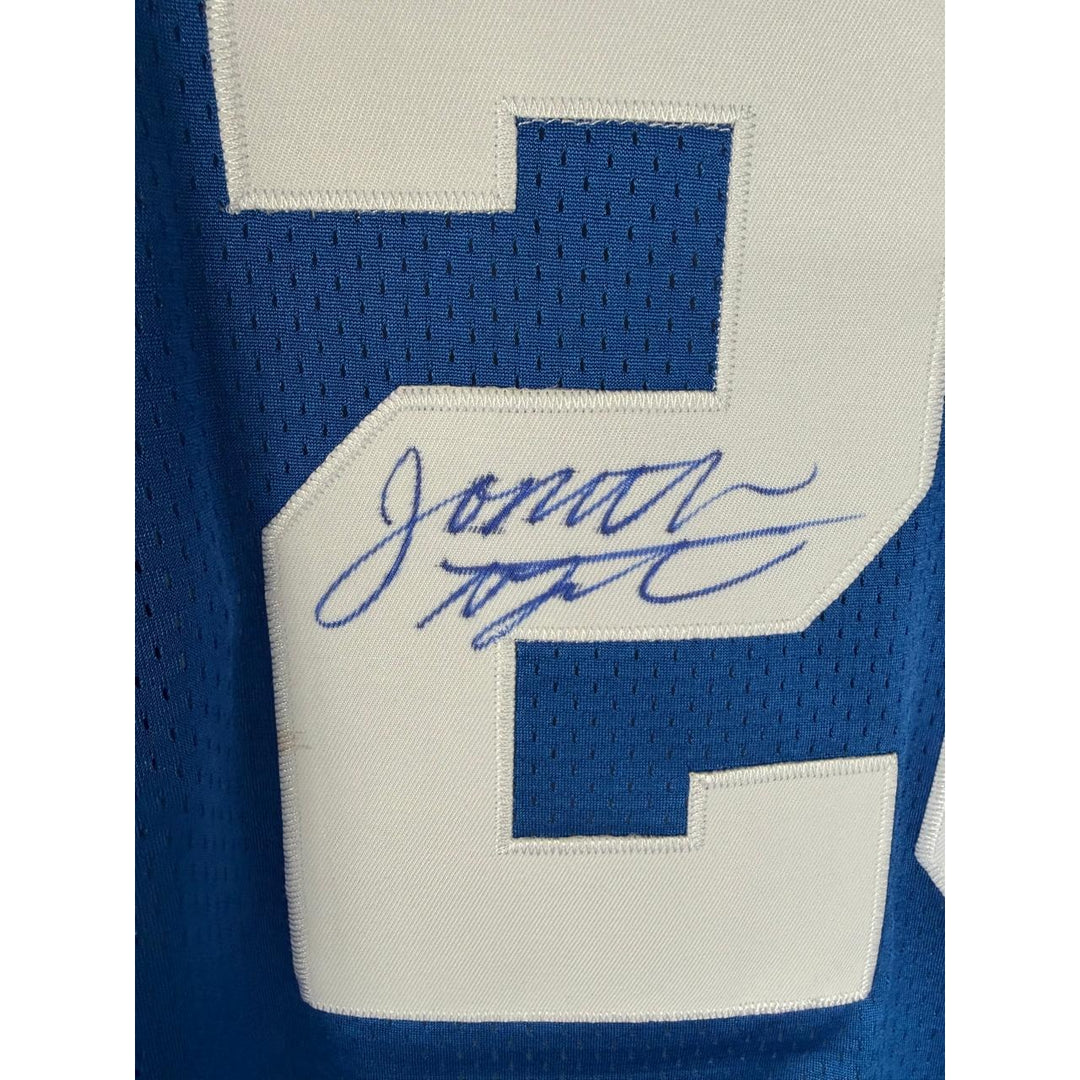 Jonathan Taylor Indianapolis Colts game model jersey signed with proof.