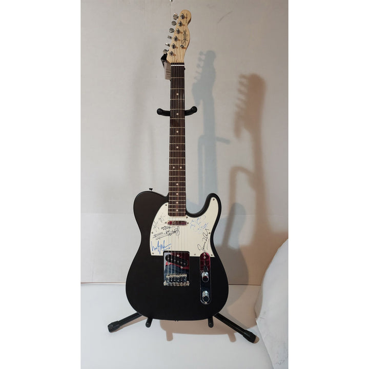 Rolling Stones Mick Jagger, Keith Richards, Bill Wyman, Charlie Watts & Ronnie Wood authentic Fender telecaster electric guitar signed
