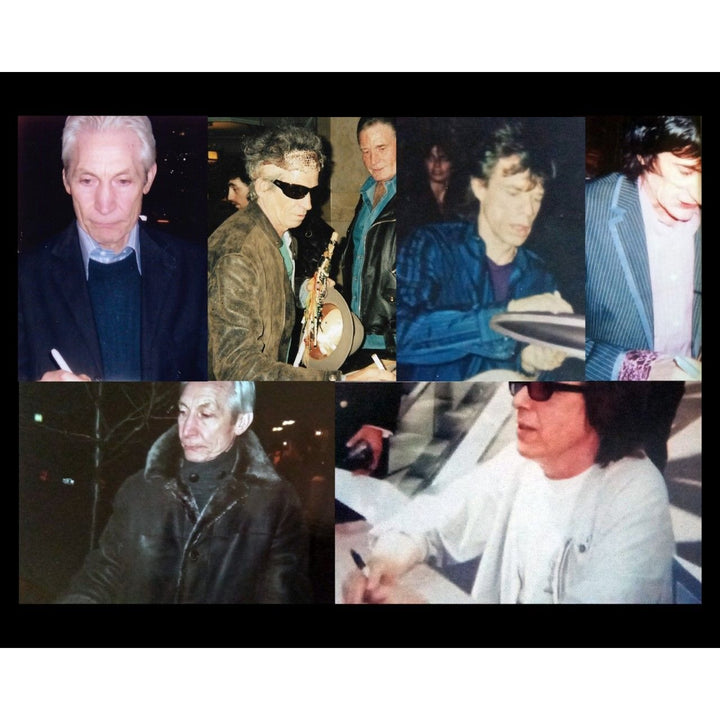 Rolling Stones Mick Jagger, Keith Richards, Bill Wyman, Charlie Watts & Ronnie Wood authentic Fender telecaster electric guitar signed