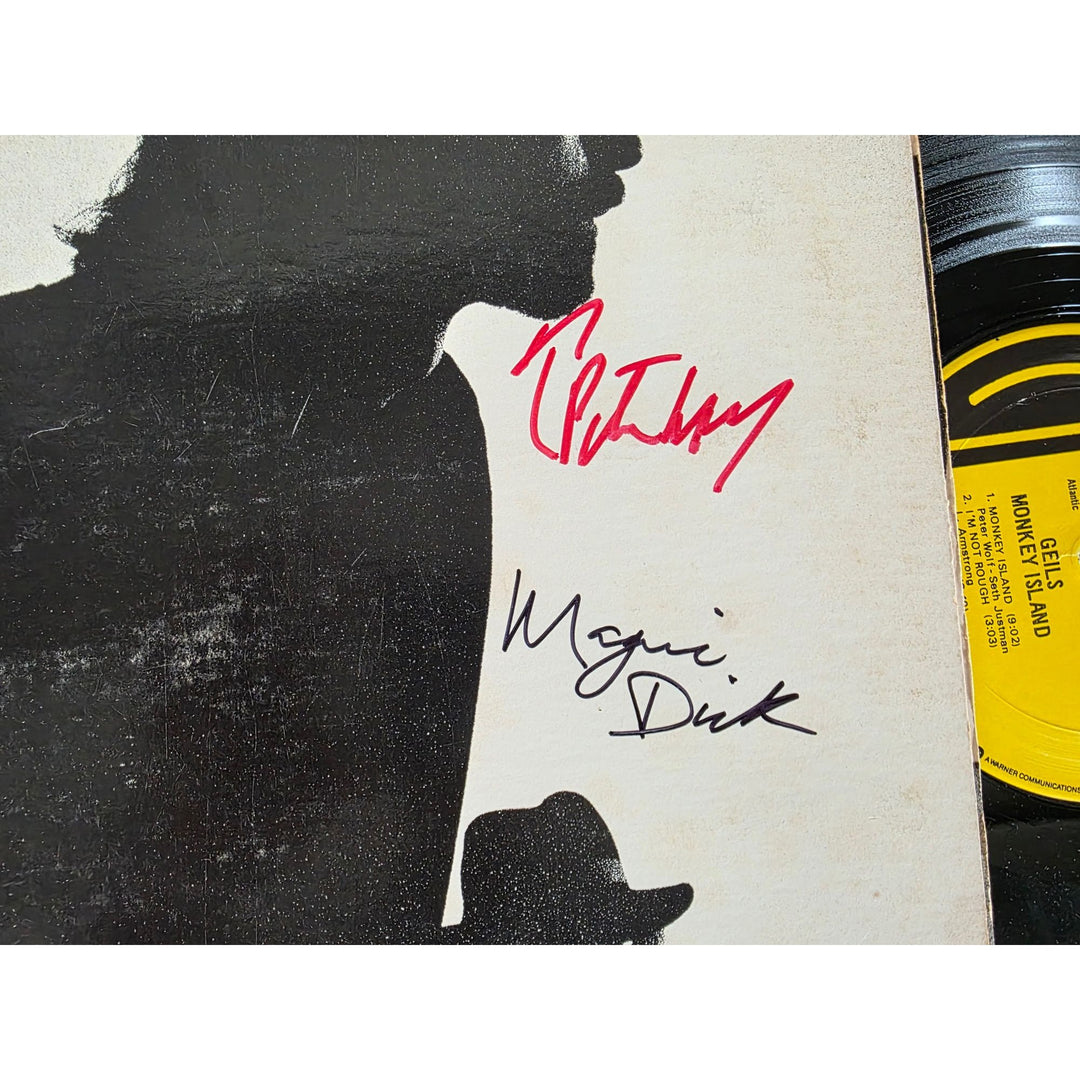 The J Geils Band ''Monkey Island'' LP signed with proof.