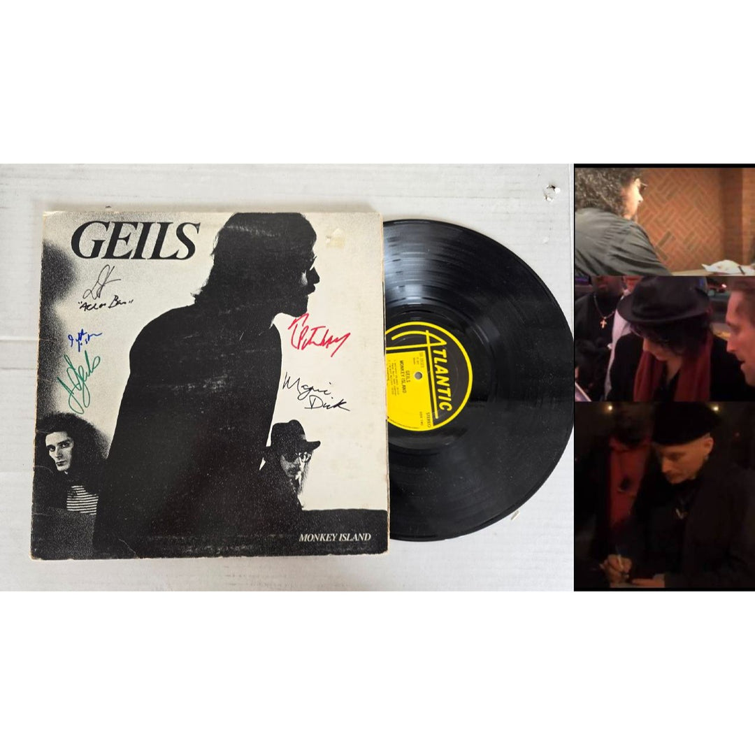 The J Geils Band ''Monkey Island'' LP signed with proof.