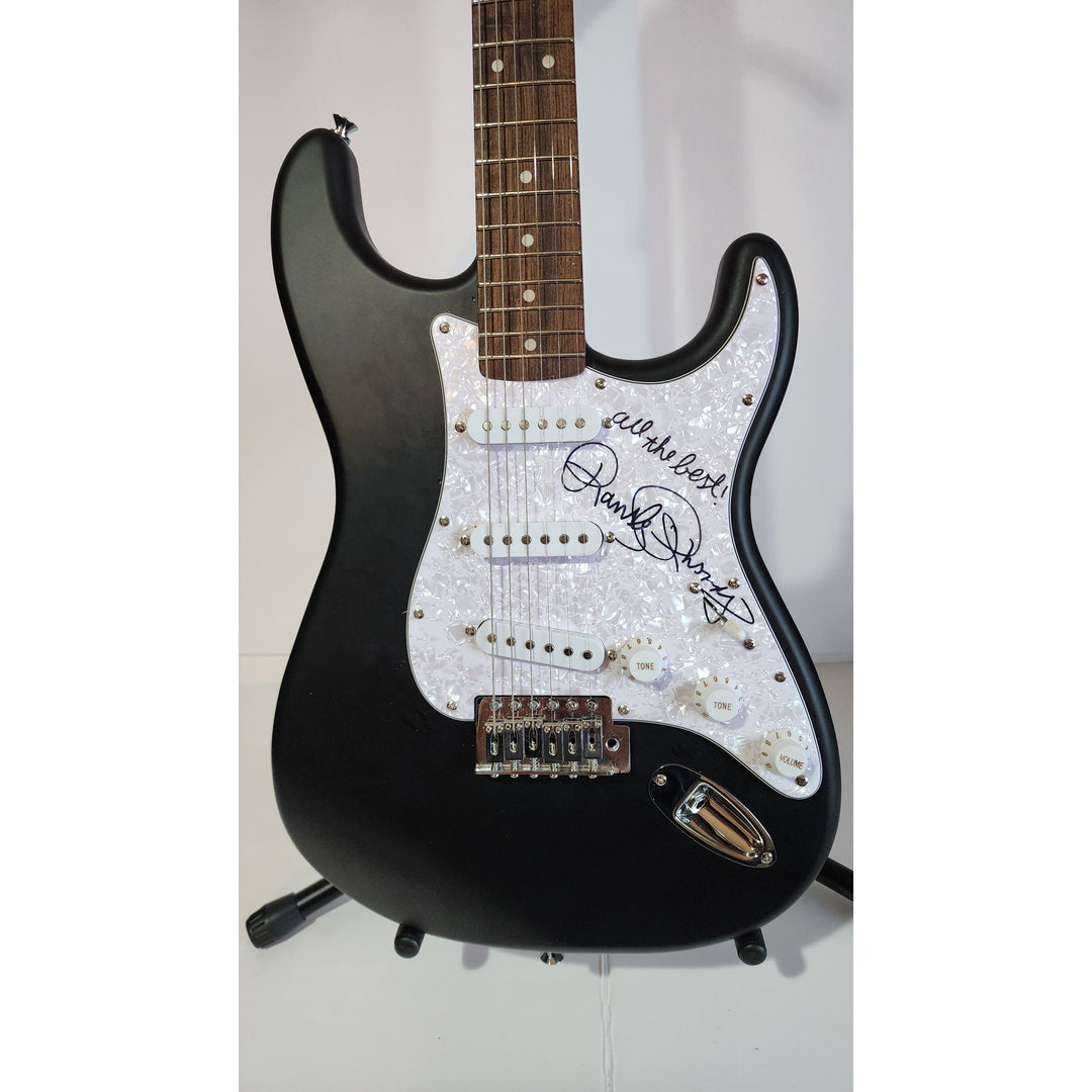Randy Rhoads, Fender Stratocaster electric guitar signed with proof