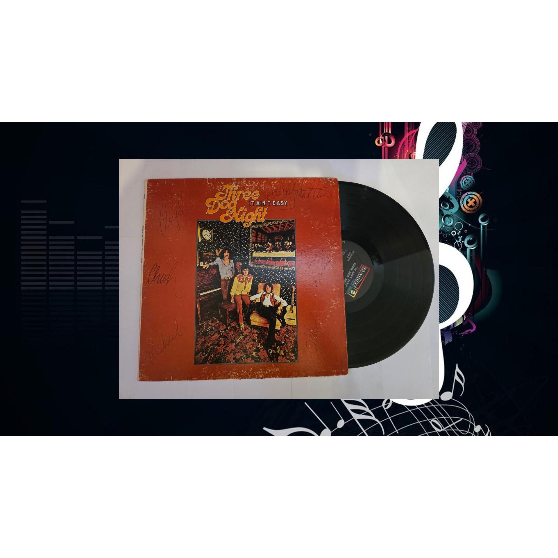 Three Dogs Night 'It ain't easy' original LP signed | Awesome