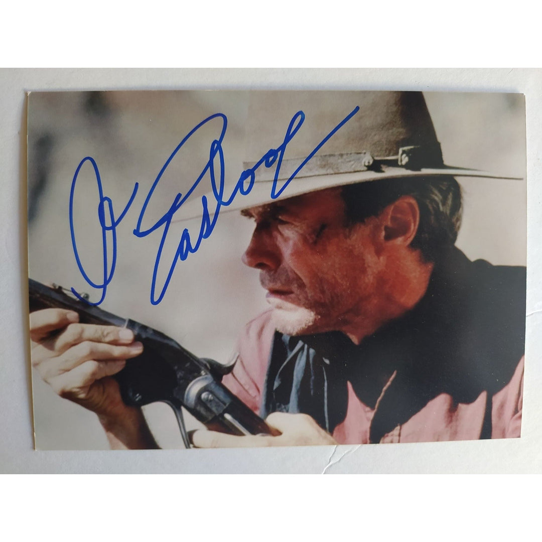 Clint Eastwood vintage 5x7 photo signed with proof Awesome Artifacts