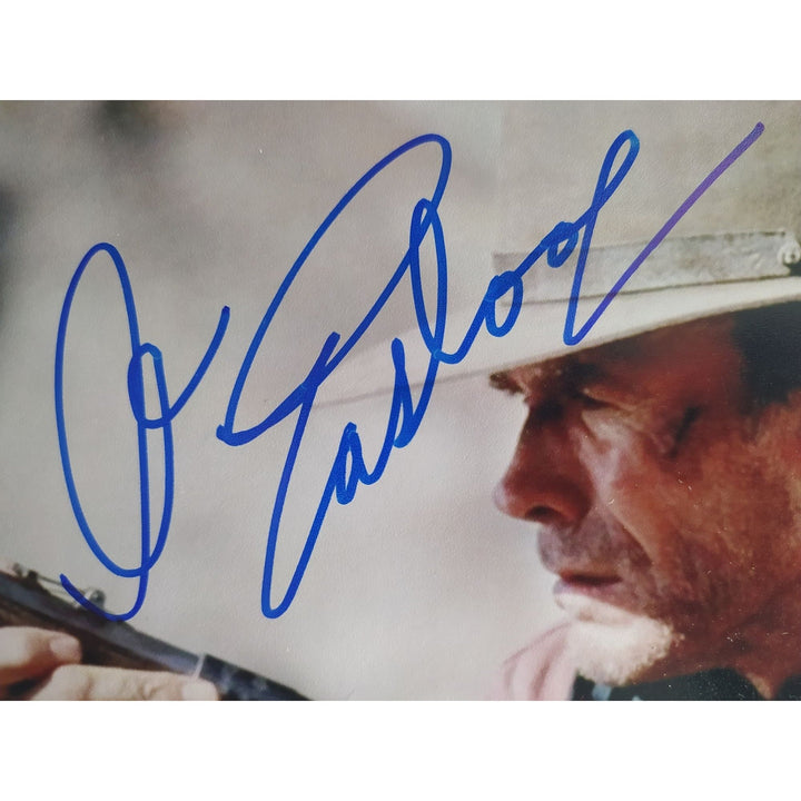 Clint Eastwood vintage 5x7 photo signed with proof Awesome Artifacts