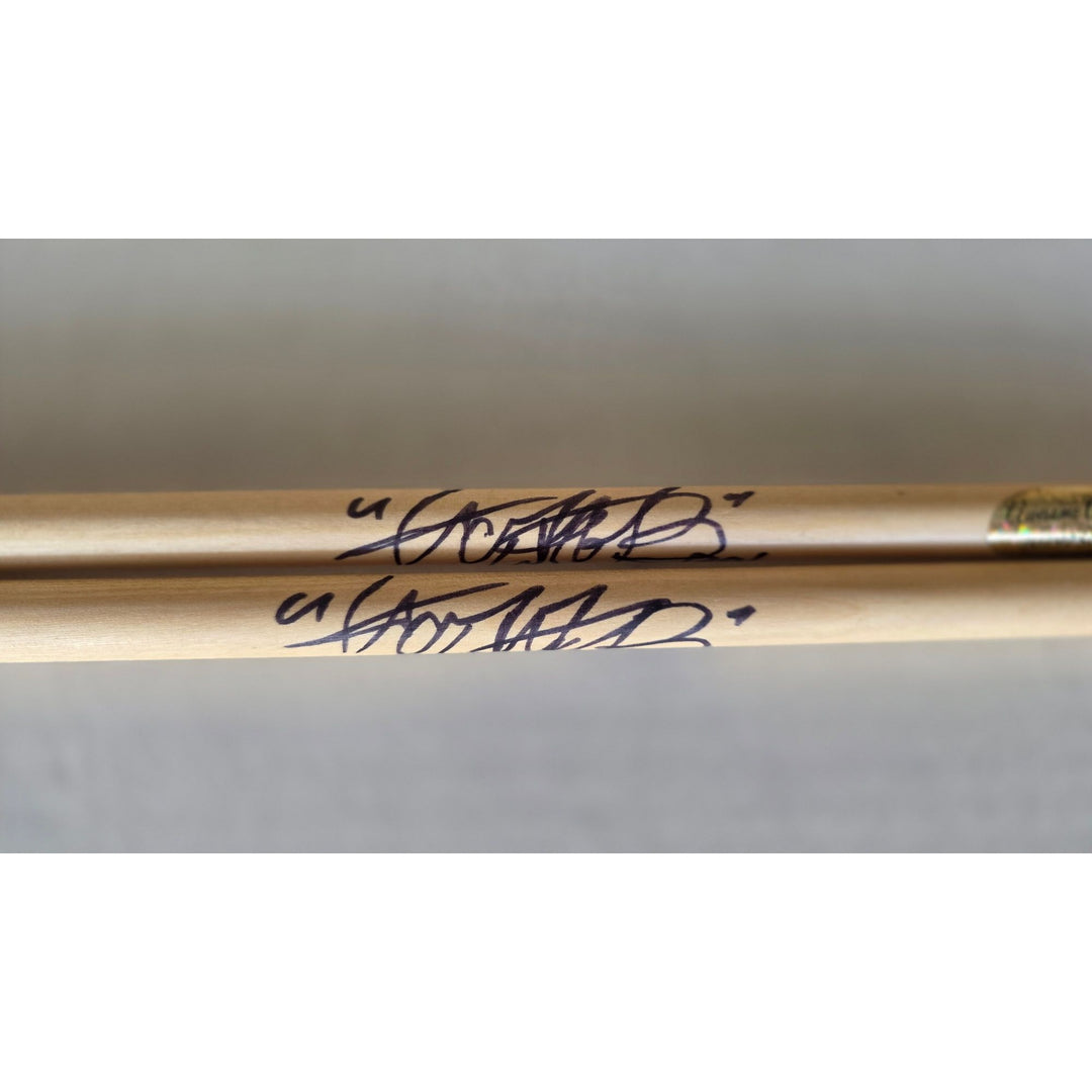 Charlie Watts of Rolling Stones Drumsticks signed with proof.