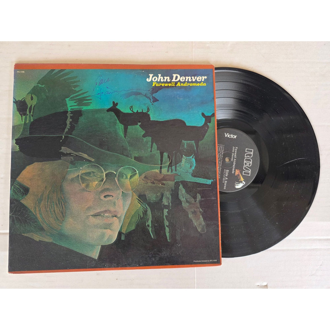 John Denver ''Farewell Andromeda'' LP signed with proof.