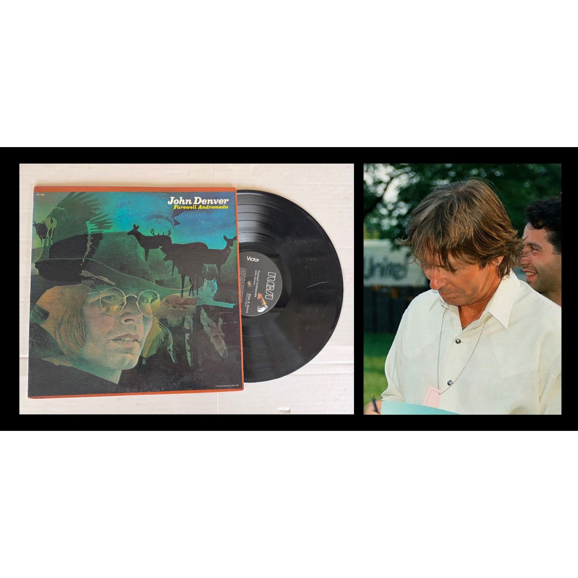 John Denver ''Farewell Andromeda'' LP signed with proof | Awesome