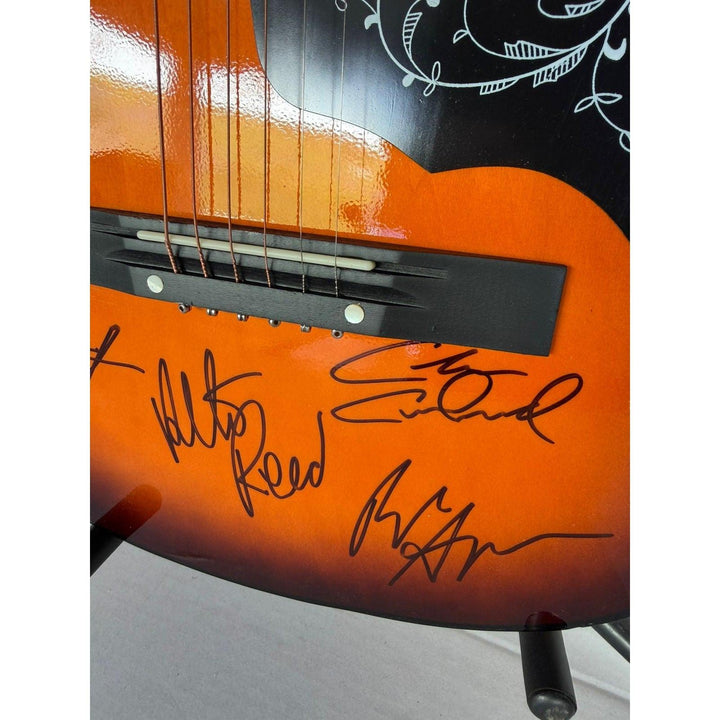 Bob Segar and the Silver Bullet Band vintage acoustic guitar signed with proof