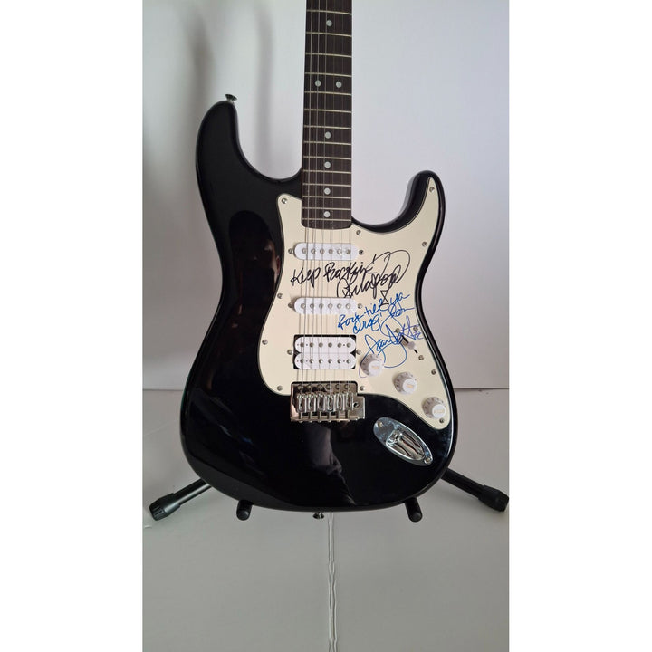 Joan Jett & Lita Ford signed with inscriptions authentic Fender Stratocaster electric guitar signed with proof