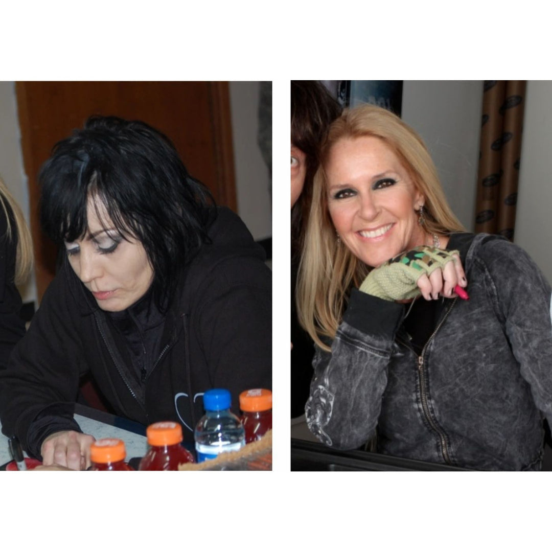 Joan Jett & Lita Ford signed with inscriptions authentic Fender Stratocaster electric guitar signed with proof