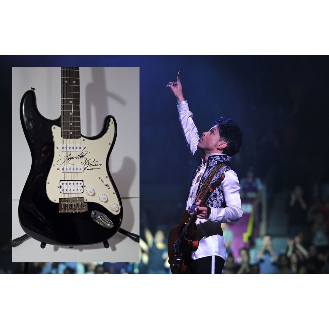 Prince Rogers Nelson Fender Stratocaster electric guitar signed with proof