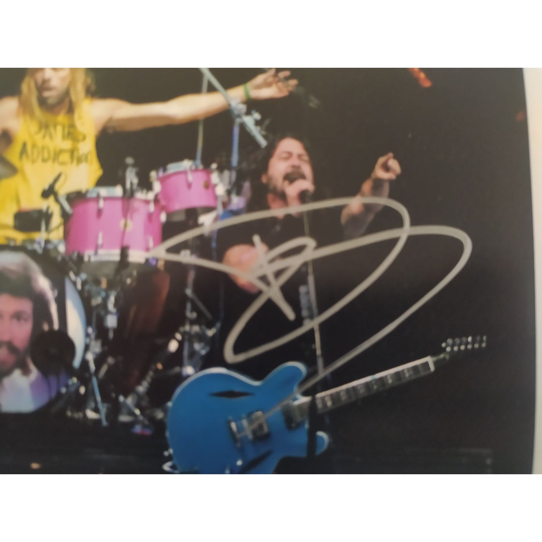 David Grohl & Taylor Hawkins Foo Fighters 5x7 photo signed with proof