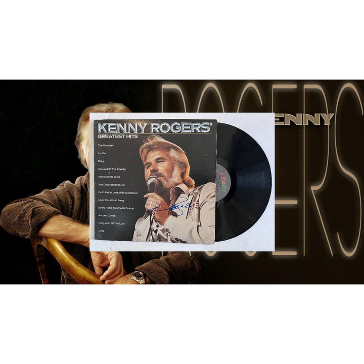 Kenny Rogers Greatest Hits signed with proof