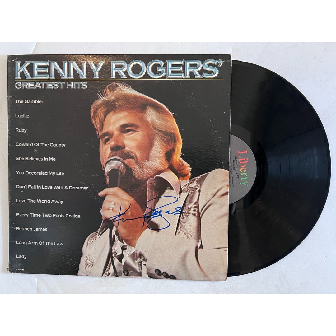 Kenny Rogers Greatest Hits signed with proof