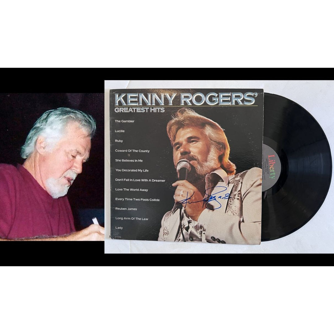 Kenny Rogers Greatest Hits signed with proof