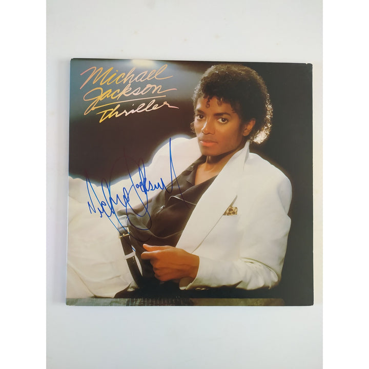 Michael Jackson original Thriller LP signed with proof