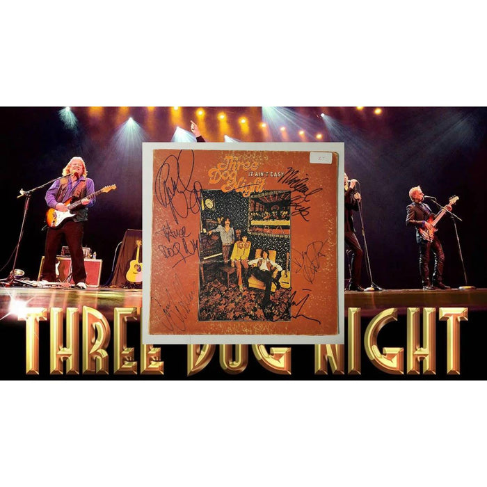 Three Dogs Night 'It ain't easy' original LP signed