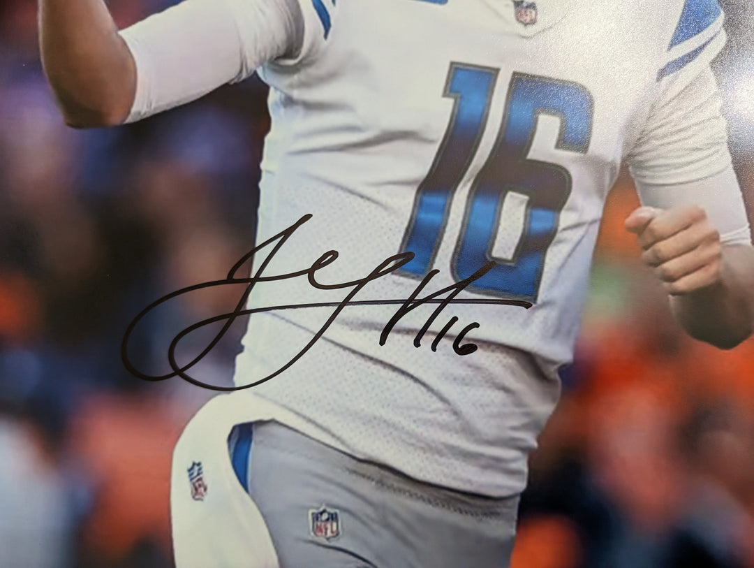 Detroit Lions Jared Goff 16x20 photo signed with proof