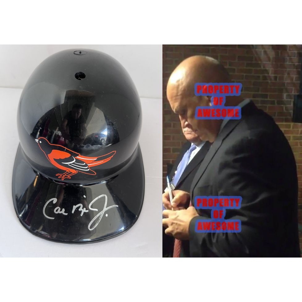 Baltimore Orioles MLB replica full size batting helmet signed by Cal Ripken Jr with PSA DNA Authentication