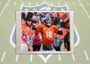 Peyton Manning Denver Broncos 8x10 photo signed with proof (7)