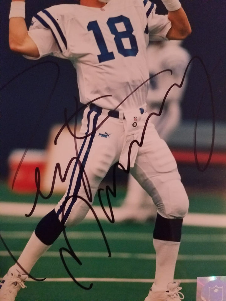 Peyton Manning Indianapolis Colts 8x10 signed with proof