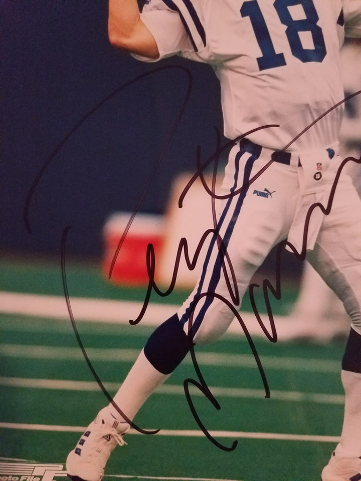 Peyton Manning Indianapolis Colts 8x10 signed with proof