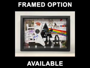 Queen Freddie Mercury, Brian May, John Deacon, Roger Taylor pickguard signed with proof