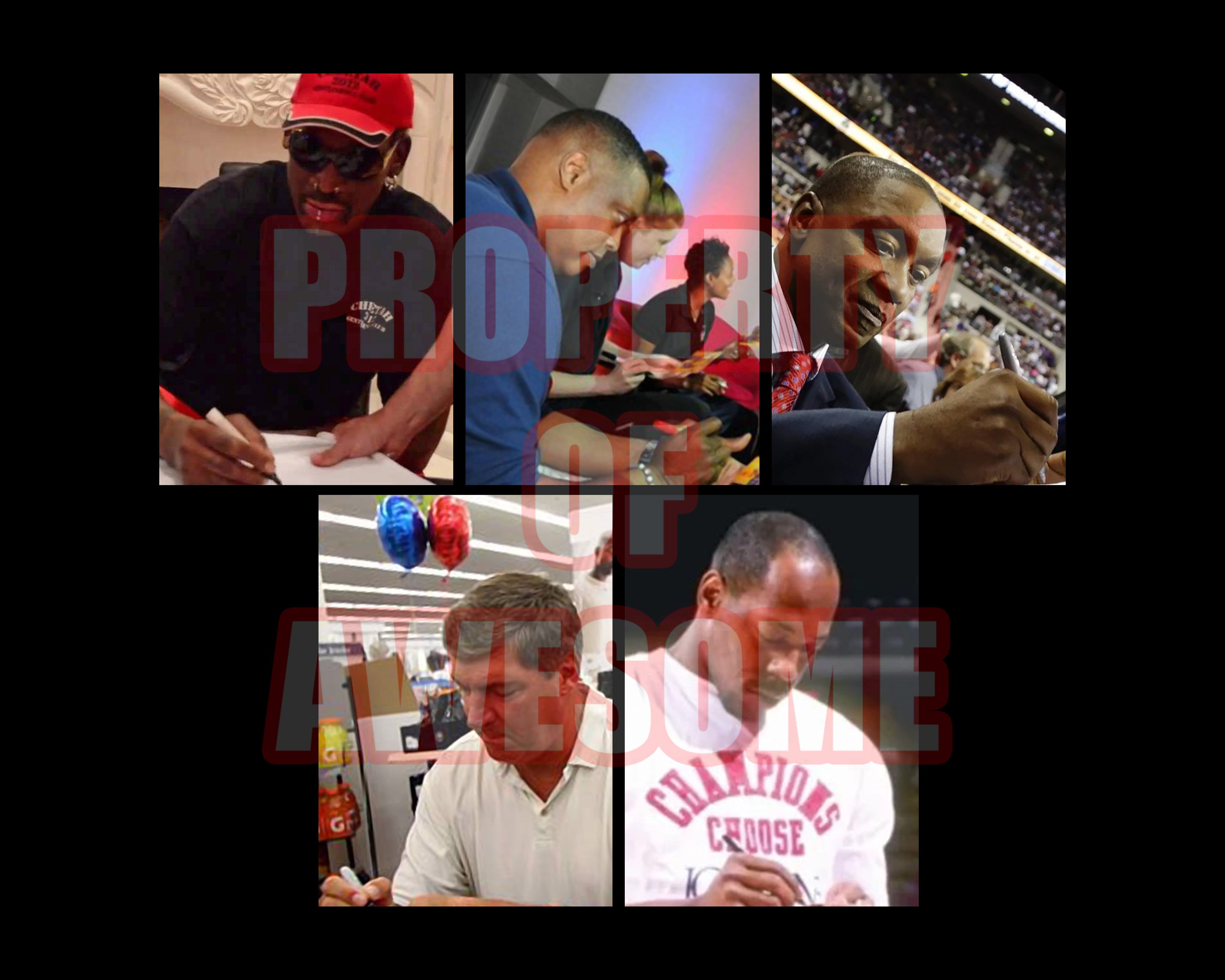 Detroit Pistons Isiah Thomas, Dennis Rodman, Bill Lambeer 1988-1989 NBA Champs team signed Spalding NBA basketball with proof