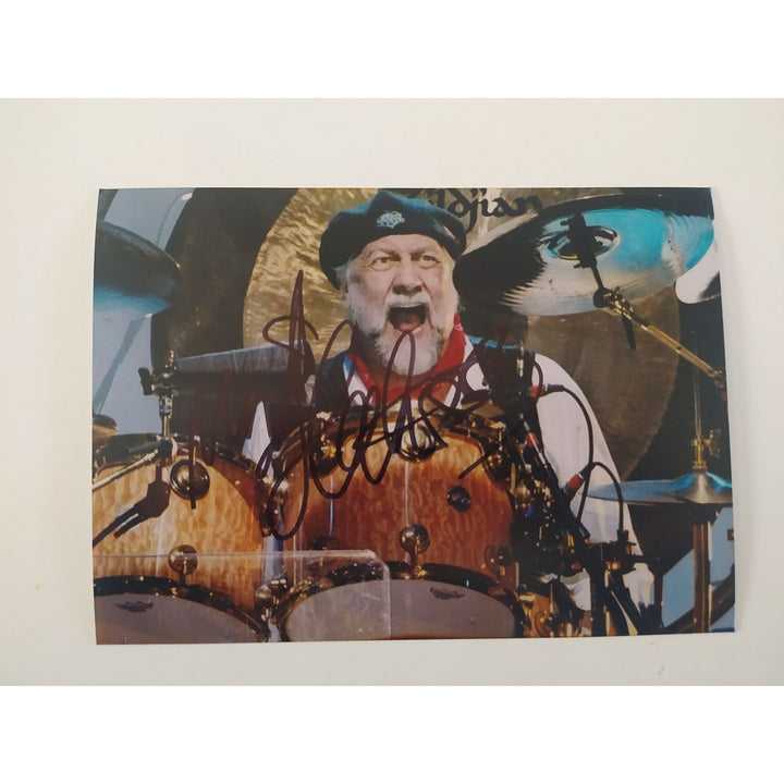 Mick Fleetwood Fleetwood Mac drummer 5x7 photo signed with proof