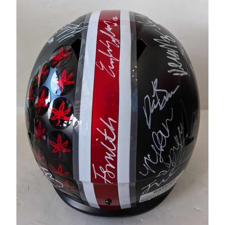 Ohio State Buckeyes 2024-25 Ryan Day, Will Howard, Jerimiah Smith, Quinshon Judkins, Emeka Egbuka, TreVeyon Henderson Riddell Speed helmet