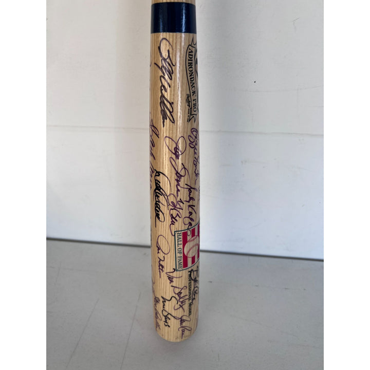 Hank Aaron Bob Gibson Sandy Koufax Derek Jeter 34 MLB HOFERS   MLB game Big Stick Adirondack baseball bat signed with proof.