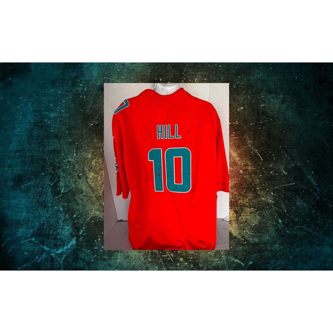 Tyreek Hill Miami Dolphins Nike size extra large game model jersey signed with proof.