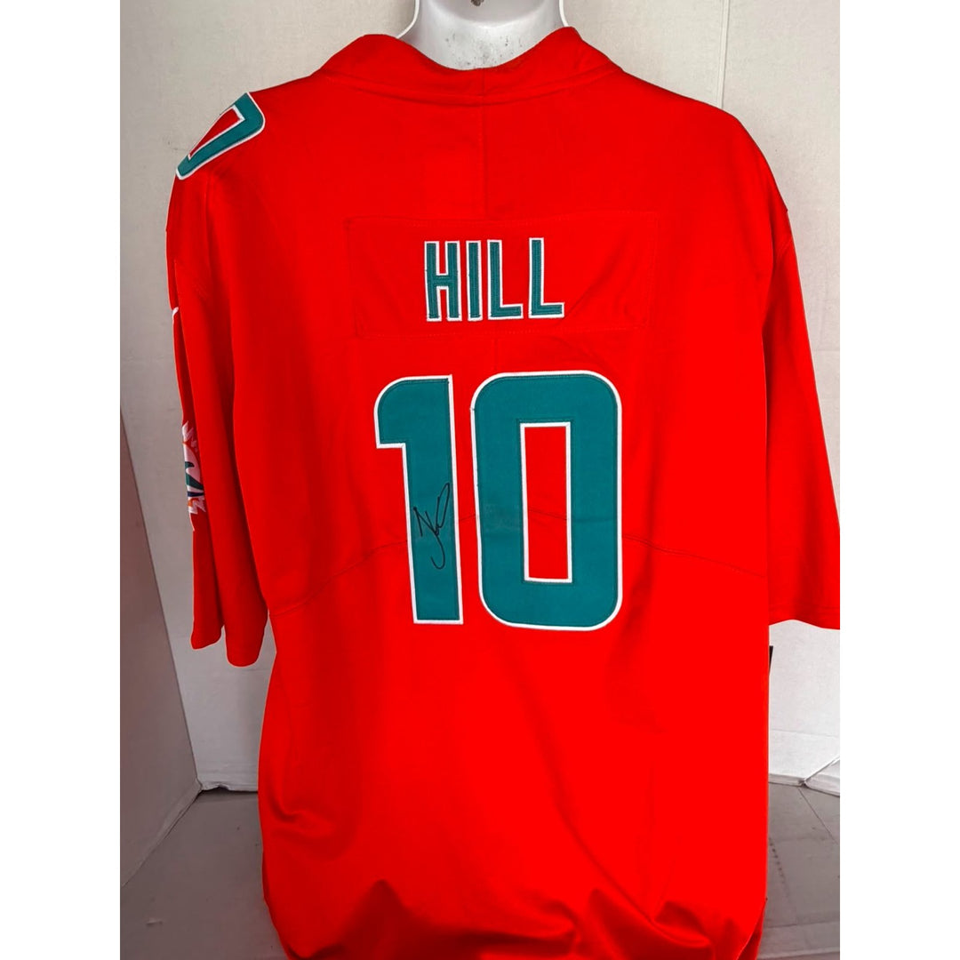 Tyreek Hill Miami Dolphins Nike size extra large game model jersey signed with proof.