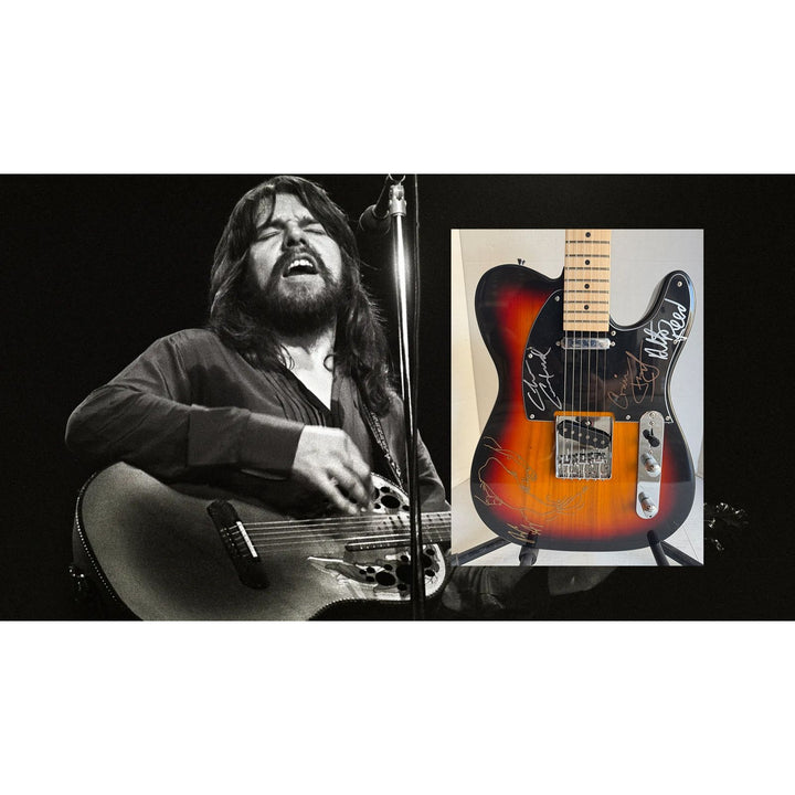 Bob Seger and The Silver Bullet Band full size Telecaster electric guitar signed with proof.