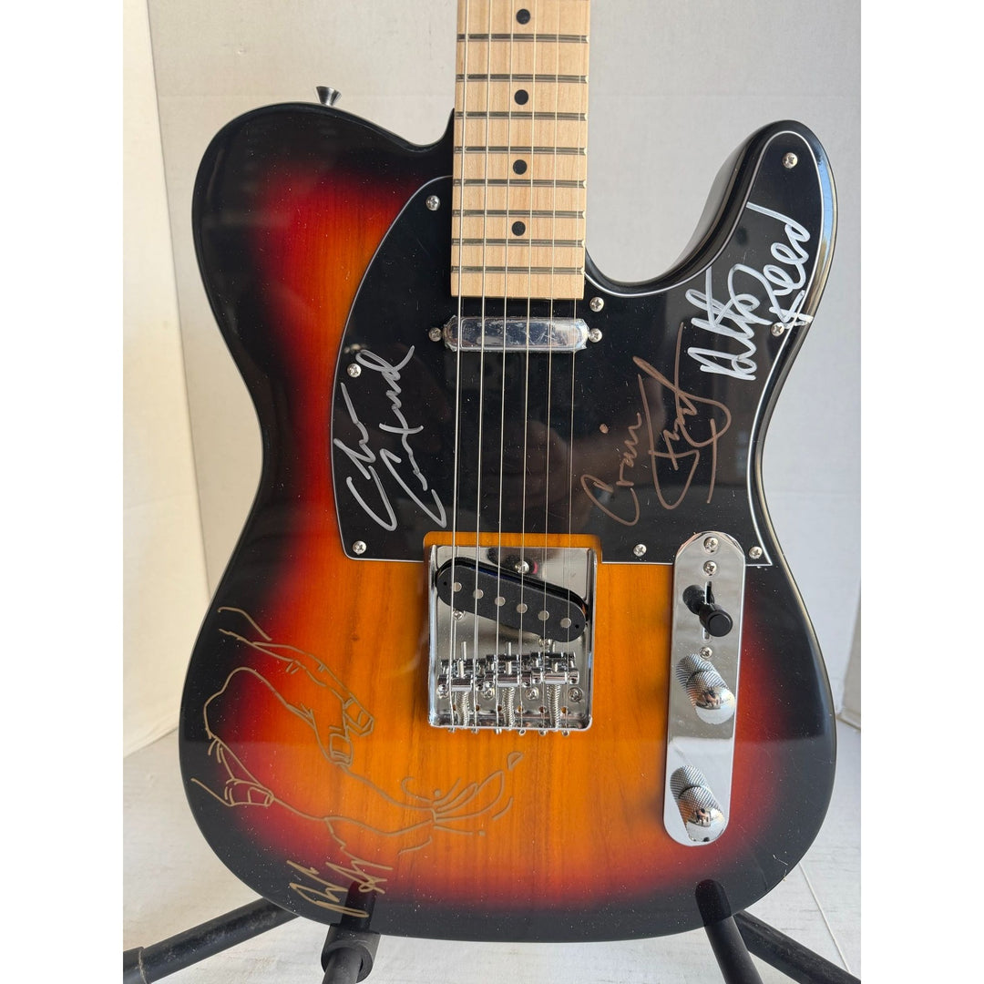 Bob Seger and The Silver Bullet Band full size Telecaster electric guitar signed with proof.