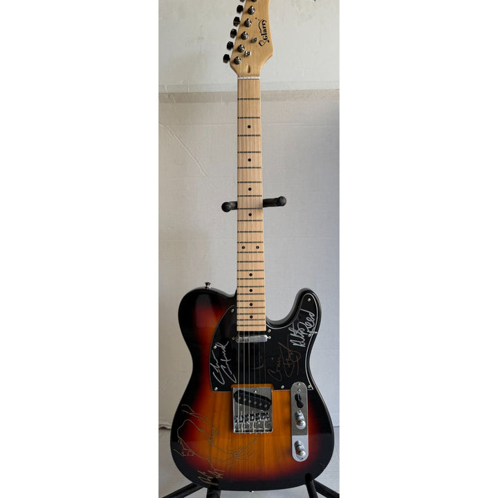 Bob Seger and The Silver Bullet Band full size Telecaster electric guitar signed with proof.