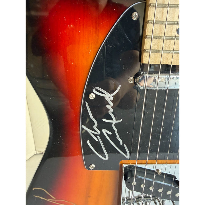 Bob Seger and The Silver Bullet Band full size Telecaster electric guitar signed with proof.