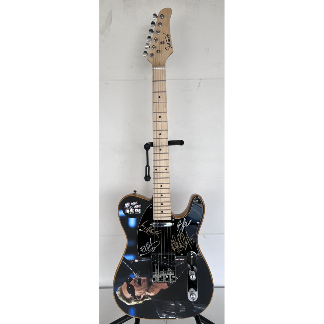 Bono The Edge Larry Mullen Adam Clayton U2 Telecaster full size electric guitar signed with proof.