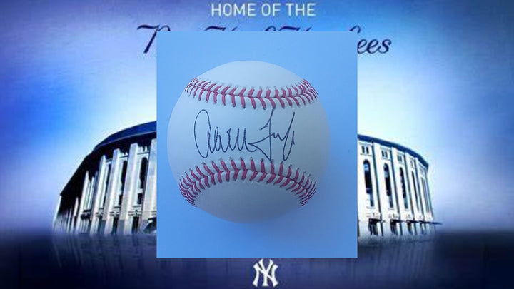 New York Yankees Aaron Judge official Rawlings MLB baseball signed with proof