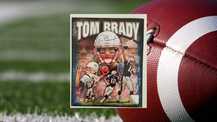 Tom Brady New England Patriots 8x10 signed with proof