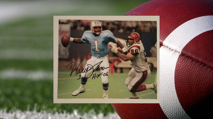 Warren Moon Houston Oilers 8x10 signed with proof