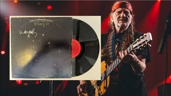 Willie Nelson Stardust Lp signed with proof