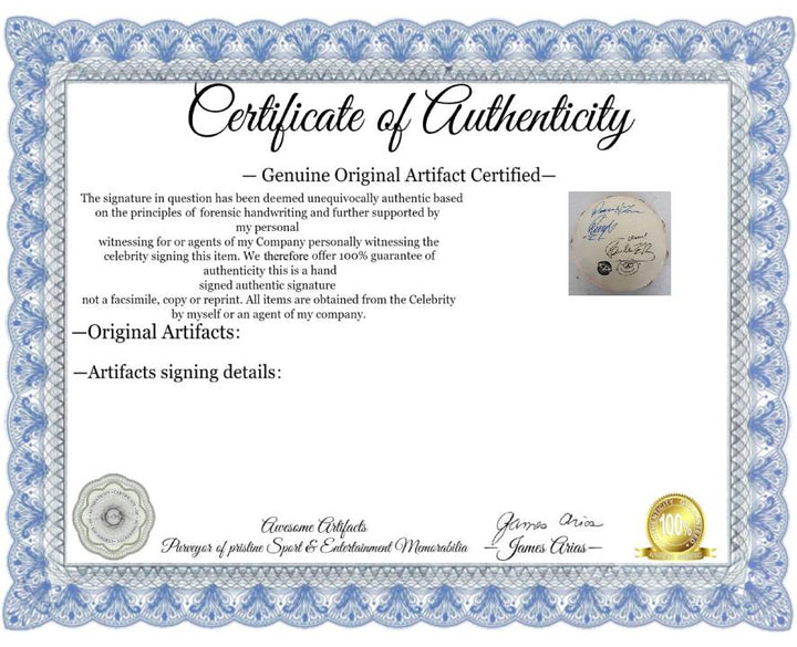 Paul McCartney and Ringo Starr of The Beatles 10-in tambourine signed with proof