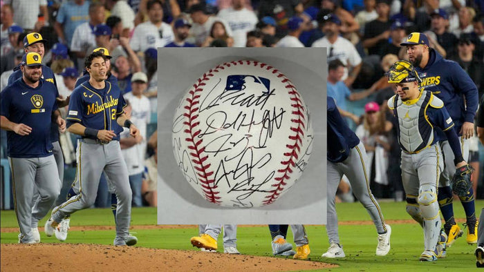 Milwaukee Brewers 2026 MLB Rawlings baseball team signed with photo proof, full provenance &CHAT GPT Authentication analysis