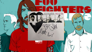 Dave Grohl Taylor Hawkins Chris Shiflett Nate Mendel Foo Fighters 8 x 10 photo signed