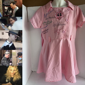"A League of Their Own " Tom Hanks Gena Davis Rosie O'Donnell Madonna cast signed authentic  Rockford Peaches, jersey signed with proof $124